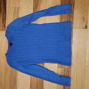 Talbots cable knit sweater button cuff size small.